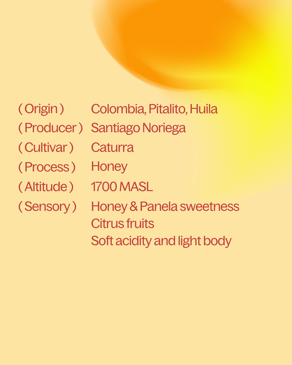 Colombia — Caturra Honey